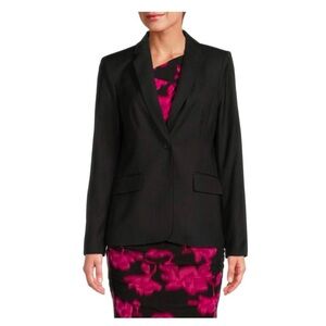CALVIN KLEIN black Pinstripe Blazer
